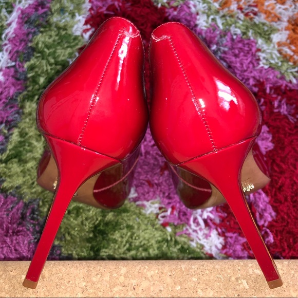 Schutz Farrah Patent Leather Dress Pump, red 9 - Picture 6 of 9